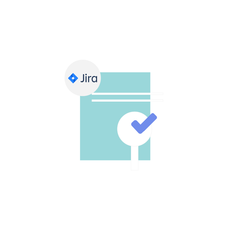 Infographic depicting support ticket management in Jira